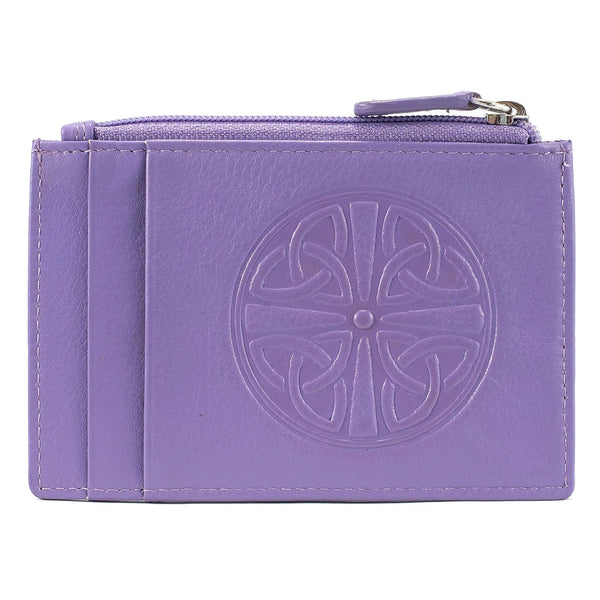 Celtic Knot Leather Wallet - Amethyst - The Celtic Gift Store - Wallets
