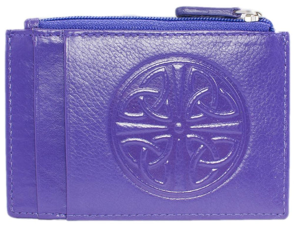 Celtic Knot Leather Wallet - Purple - The Celtic Gift Store - Wallets