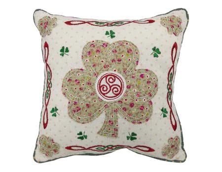 Celtic Knot Shamrock Throw Pillow - The Celtic Gift Store - Decor