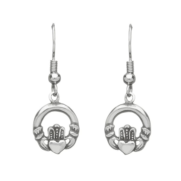 Celtic Legends Pewter Claddagh Earrings - The Celtic Gift Store - Earrings