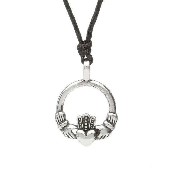 Celtic Legends Pewter Claddagh Necklace - The Celtic Gift Store - Necklaces