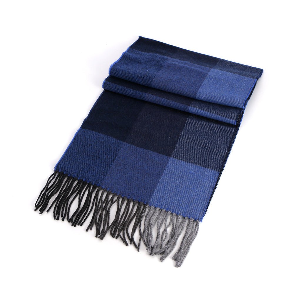 Celtic Tweed Scarf 32cm x 180cm Blue - The Celtic Gift Store - 