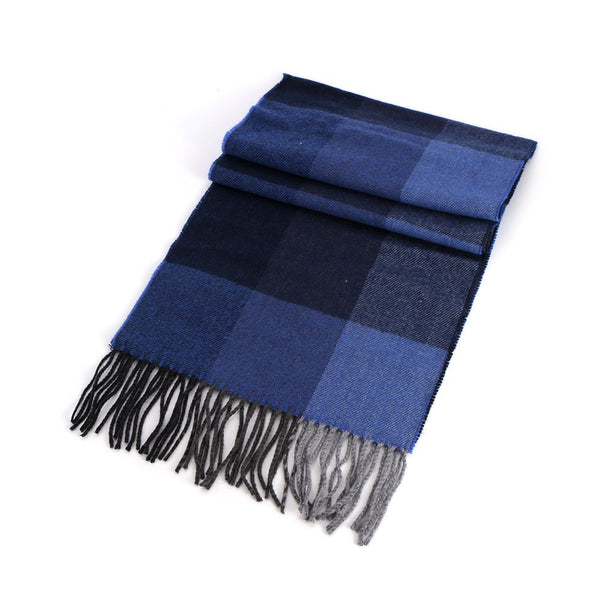 Celtic Tweed Scarf 32cm x 180cm Blue - The Celtic Gift Store - 