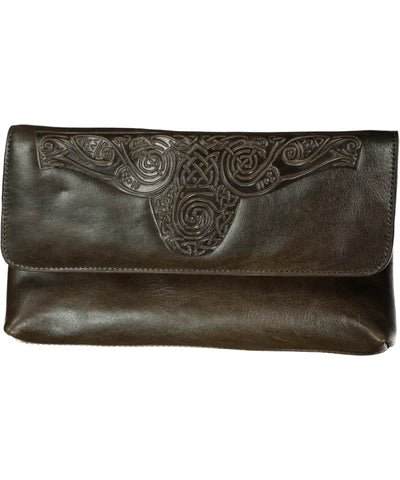 Lee River Ciara Leather Clutch Bag with Strap