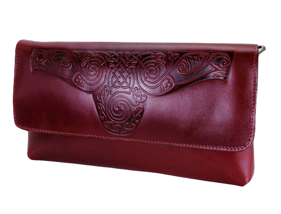 Lee River Ciara Leather Clutch Bag with Strap