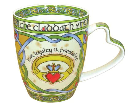 Irish Claddagh Mug- Irish Weave