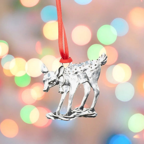 Classic Christmas Decoration in Pewter - Deer - The Celtic Gift Store - Holiday