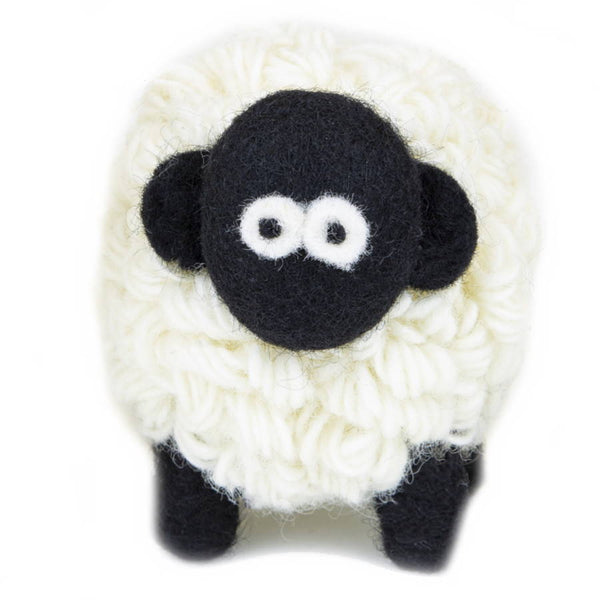 Collectible Knitted Sheep - Black Faced Mountain Sheep (Medium) - The Celtic Gift Store - Decor