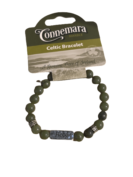 Connemara Marble Hope Message Bracelet - The Celtic Gift Store - bracelets