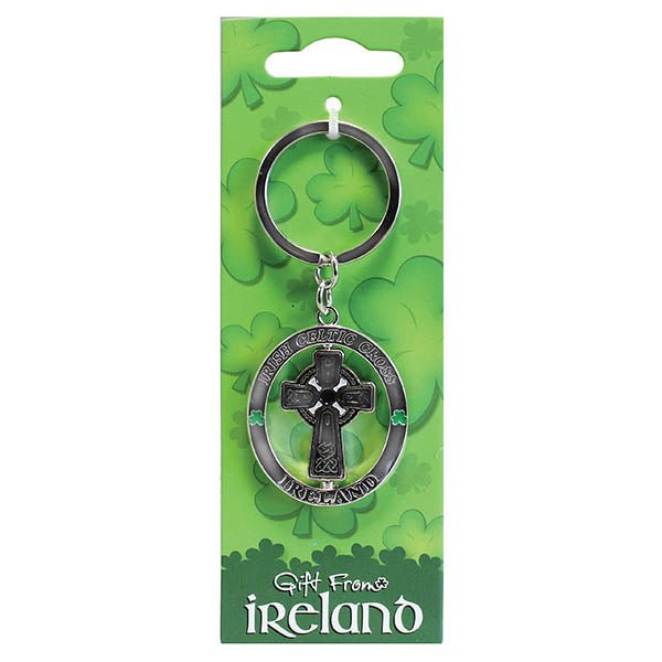 Cross Spin Keyring - The Celtic Gift Store - 
