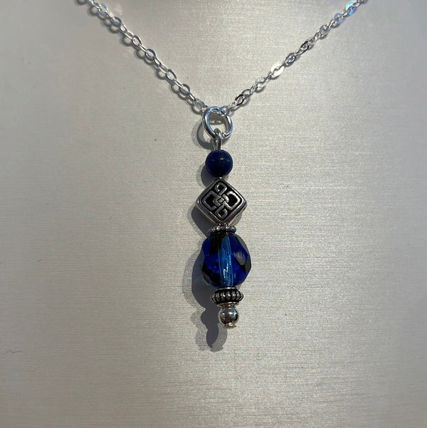 Cruthú Lapis Lazuli Lady of the Lake Necklace - The Celtic Gift Store - Necklaces