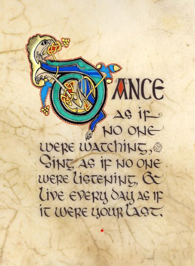 Dance As If No One Were Watching 8x10 Matted Print - The Celtic Gift Store - Decor