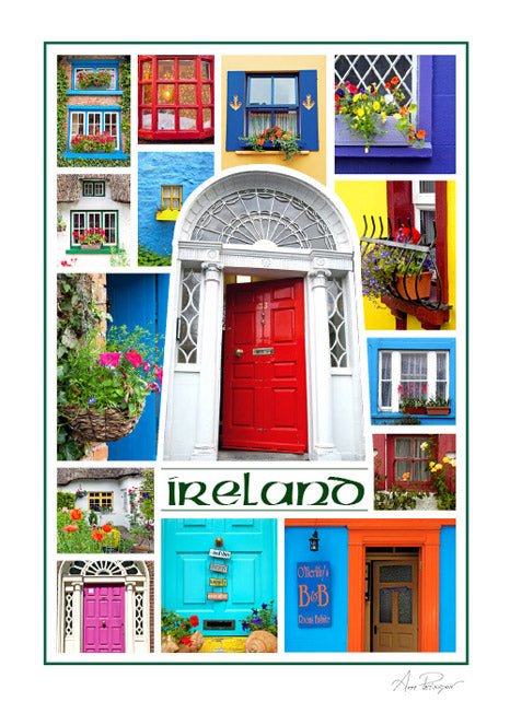 Doors and Window of Ireland Card - The Celtic Gift Store - 