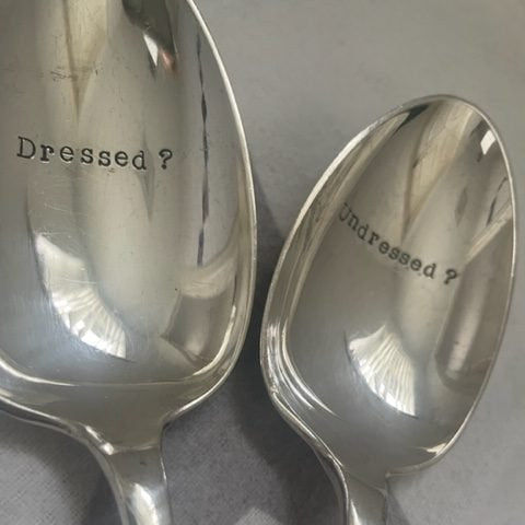 'Dressed?/Undressed?' Serving Spoon Set - The Celtic Gift Store - 