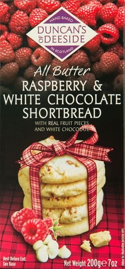 Duncan's Raspberry and White Chocolate Shortbread - The Celtic Gift Store - Food