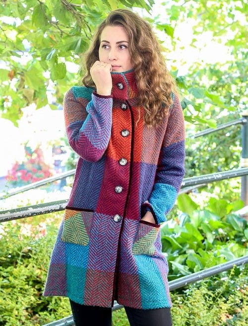 Emma Coat - Donegal Red - The Celtic Gift Store - Clothing