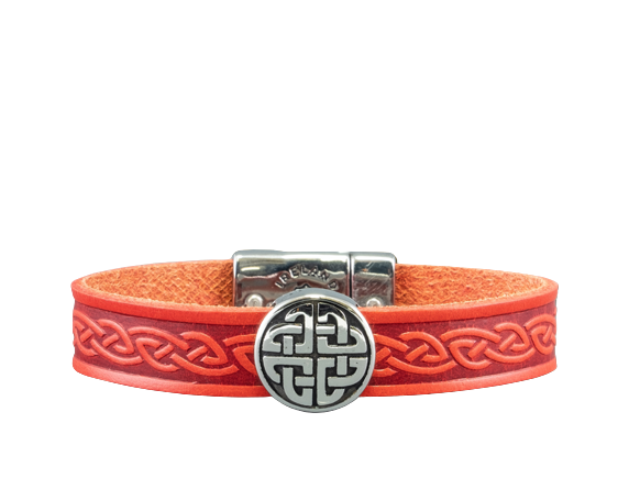 Lee River Celtic Knot Leather Cuff Bracelet