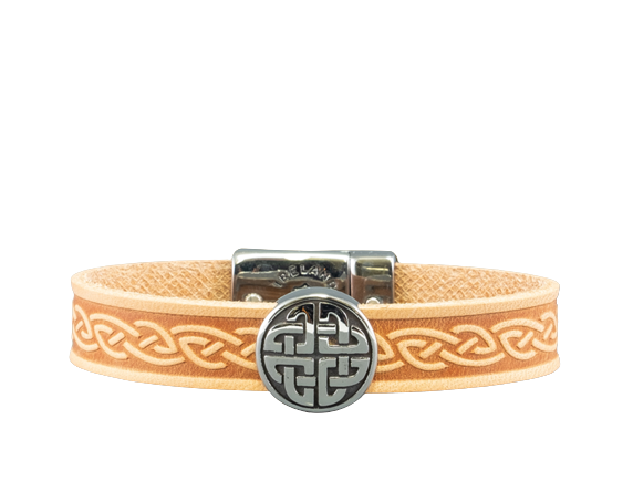 Lee River Celtic Knot Leather Cuff Bracelet