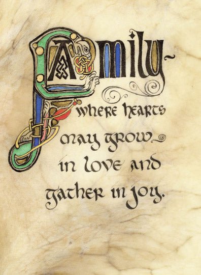 Family Blessing 8x10 Matted Print - The Celtic Gift Store - Decor