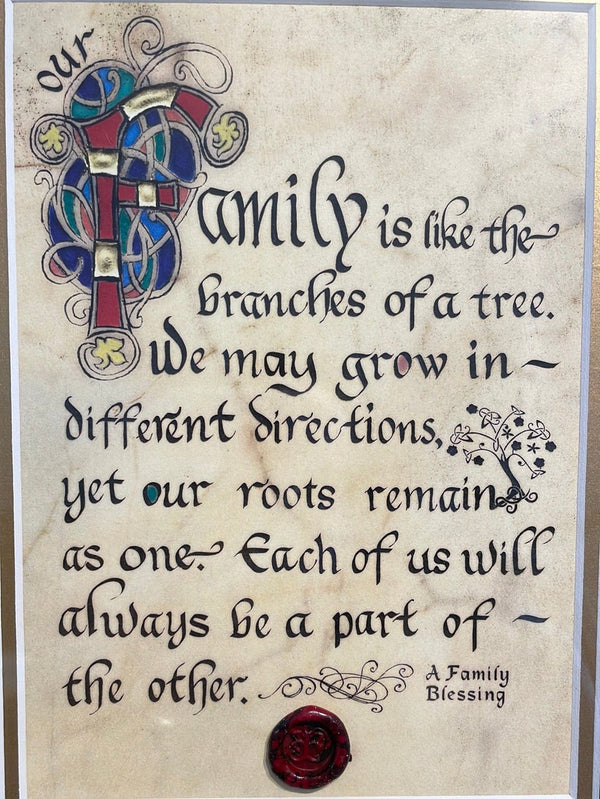 Family Branches 8x10 Matted Print - The Celtic Gift Store - Decor