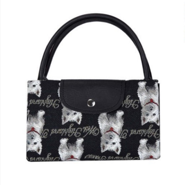 Fold Away Shopping Bag - Westie