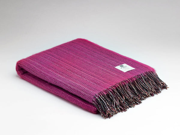 Fuchsia Tweed McNutt Throw - The Celtic Gift Store - Blankets and Bedding