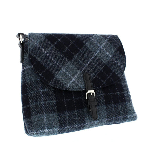 Glen Appin Grey and Black Tartan Shoulder Bag - The Celtic Gift Store - Handbags