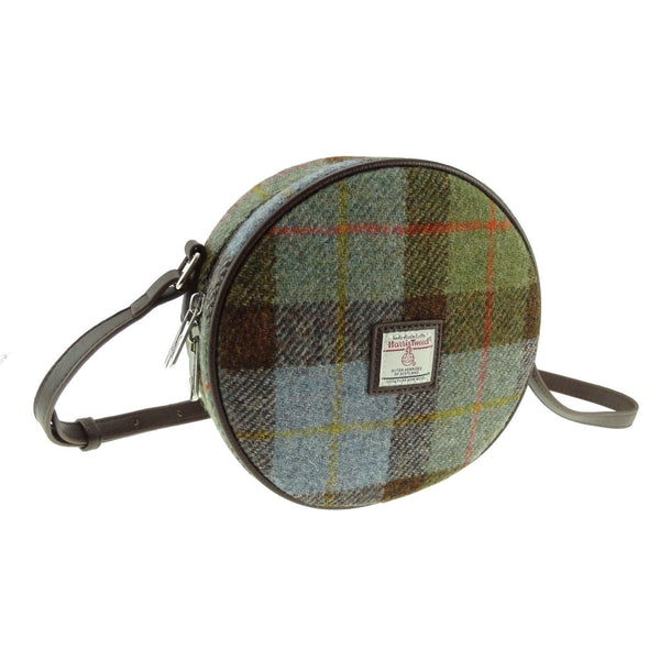Glen Appin MacLeod Tartan Harris Tweed Round Crossbody Bag - The Celtic Gift Store - Handbags