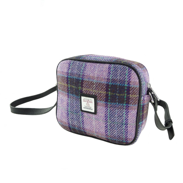 Glen Appin Purple Check Harris Tweed Mini Bag - The Celtic Gift Store - Handbags