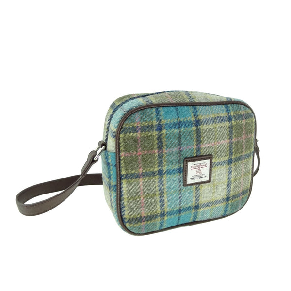 Glen Appin Turquoise Tartan Harris Tweed Mini Bag - The Celtic Gift Store - Handbags