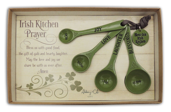 Green Irish Measuring Spoons - The Celtic Gift Store - Kitchenware