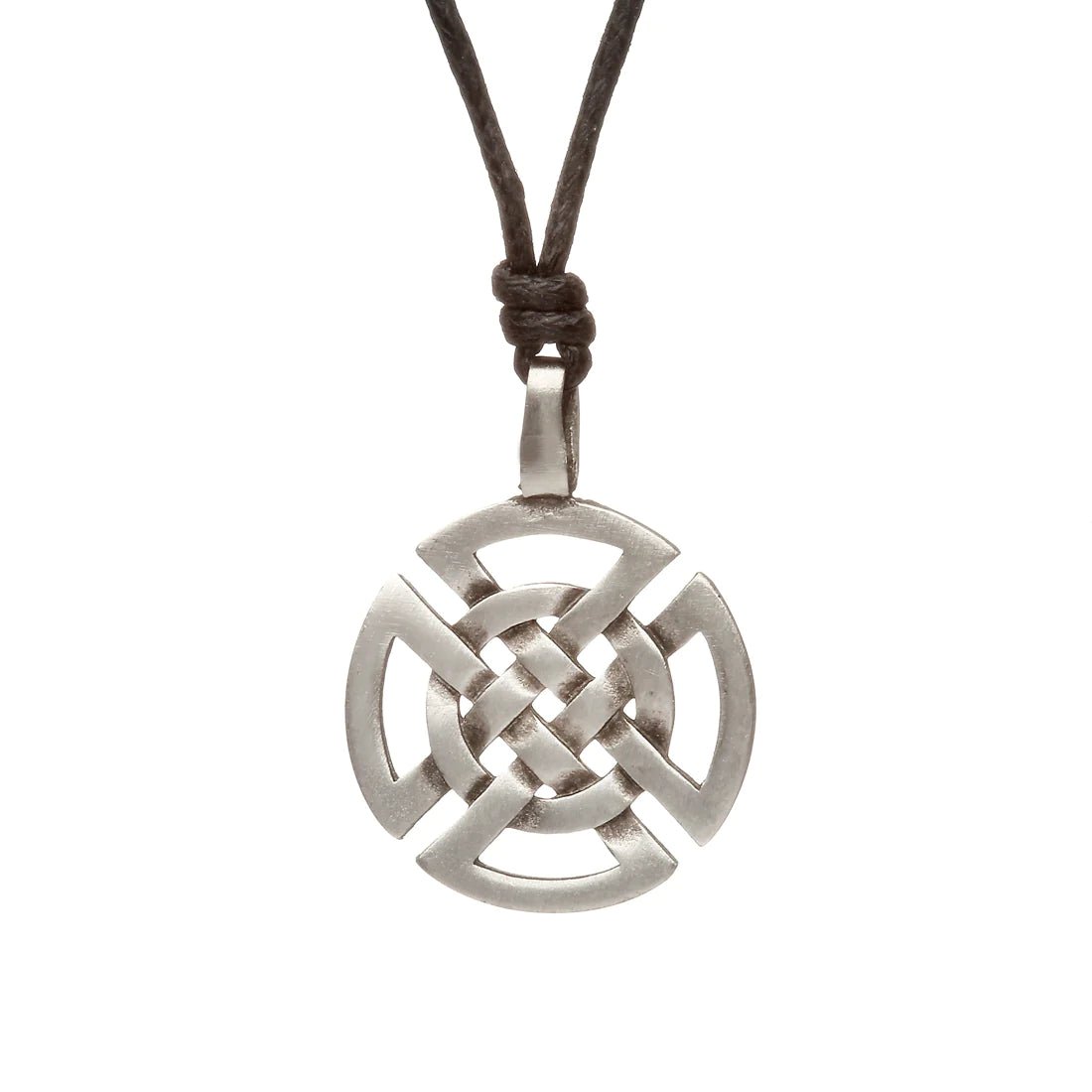 Green Legend Pewter Round Celtic Knot Necklace - The Celtic Gift Store - Necklaces