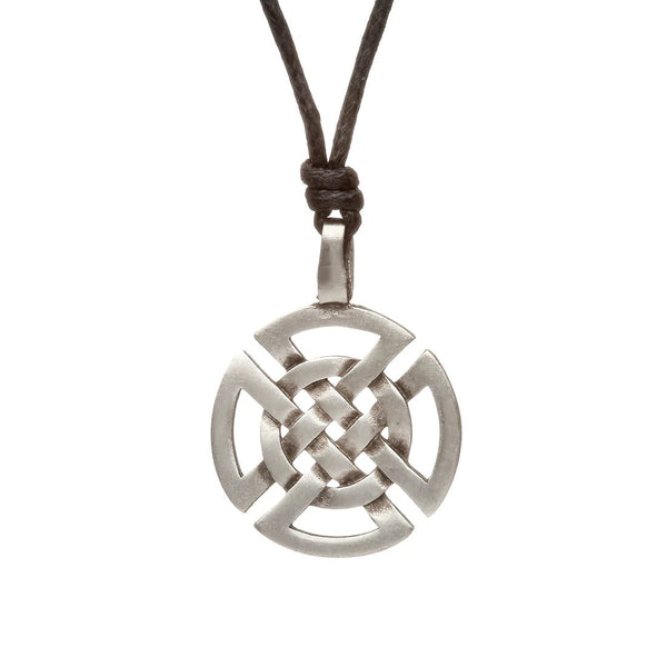 Green Legend Pewter Round Celtic Knot Necklace - The Celtic Gift Store - Necklaces