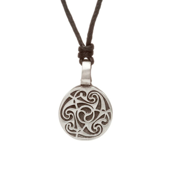 Green Legend Pewter Triple Spiral Necklace - The Celtic Gift Store - Necklaces