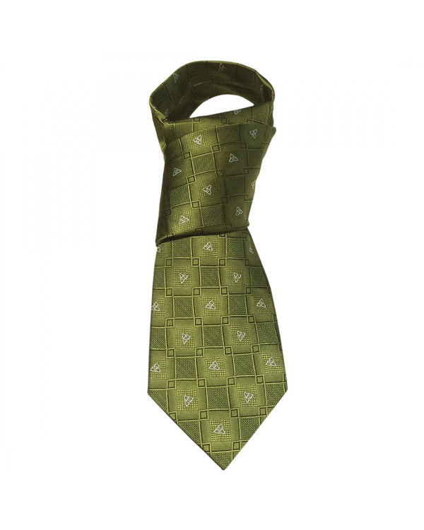 Green Celtic Knot Silk Tie