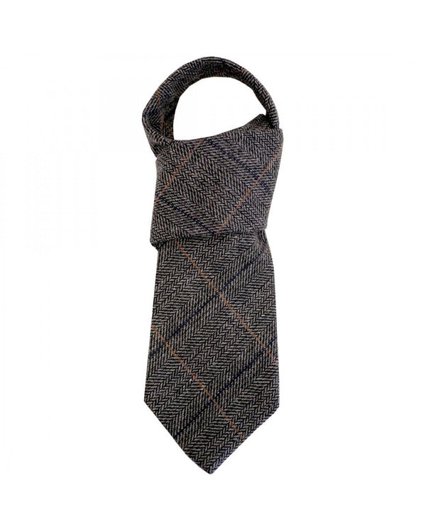 Grey Check Tweed Tie - The Celtic Gift Store - Apparel & Accessories