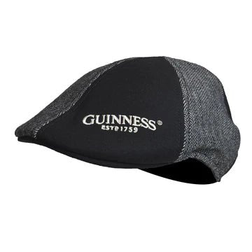 Guinness Black and Grey Paneled Wool Ivy Cap - The Celtic Gift Store - Hats