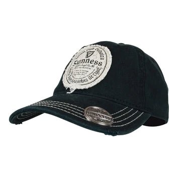 Guinness Black Gaelic Label Opener Cap - The Celtic Gift Store - Hats