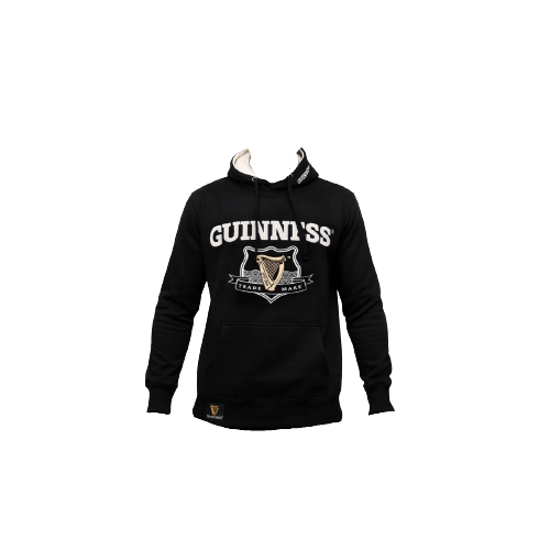 Guinness Black Hoodie - The Celtic Gift Store - Shirts & Tops