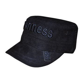 Guinness Black Suede Cadet Cap - The Celtic Gift Store - Hats
