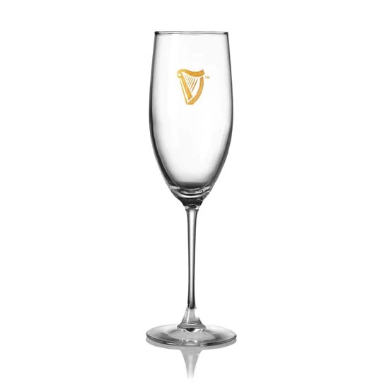 Guinness Champagne 9oz Flute Glass - Single - The Celtic Gift Store - Drinkware