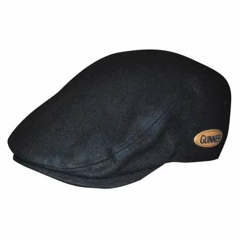 Guinness Classic Black Felt Ivy Cap - The Celtic Gift Store - Hats