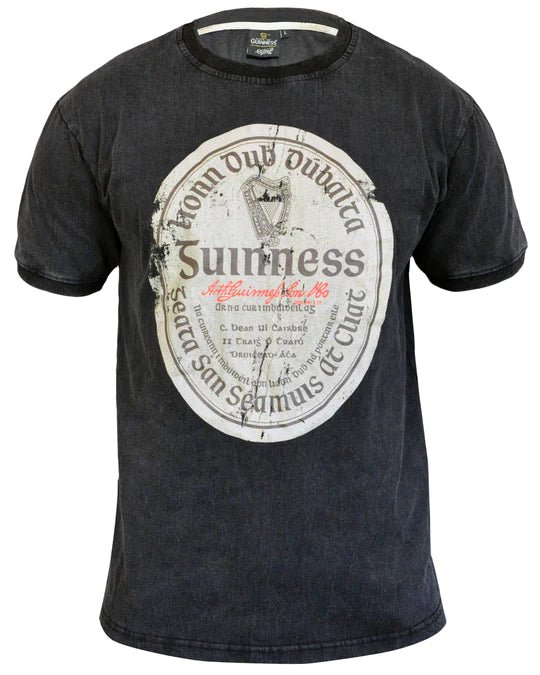 Guinness Distressed Gaelic Label T-Shirt - The Celtic Gift Store - Shirts & Tops