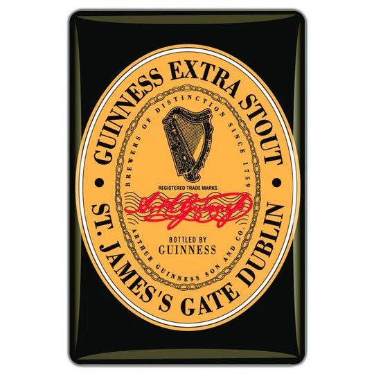 Guinness Epoxy Heritage Label Magnet - The Celtic Gift Store - Decor
