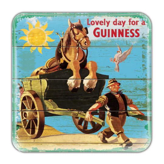 Guinness Horse & Cart Epoxy Magnet - The Celtic Gift Store - Barware