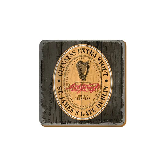 Guinness Nostalgic Coaster - Label - The Celtic Gift Store - Barware