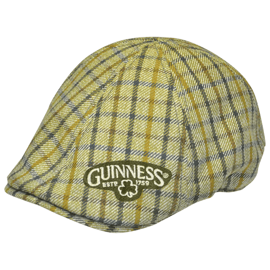 Guinness Plaid Wool Ivy Cap - The Celtic Gift Store - Hats