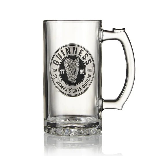Guinness Tankard - Pewter Logo - The Celtic Gift Store - Drinkware