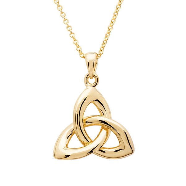 14k Gold Vermeil Trinity Knot Necklace