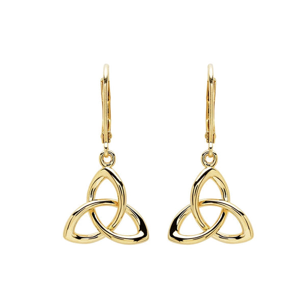 14k Gold Vermeil Trinity Knot Earrings